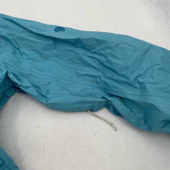 MOUNTAIN HARD WEAR Women’s Light Blue Hooded Rain Jacket Coat size: Small - Picture 6 of 13